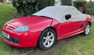 Car Cover Shop Half Cover - front three quarter view